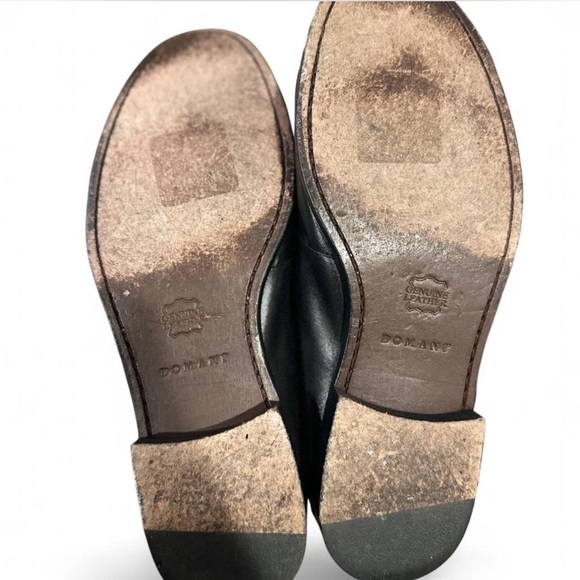 VTG Men’s Domani Black Leather Tassel Loafers Size US 9.5 Men’s - Picture 5 of 6